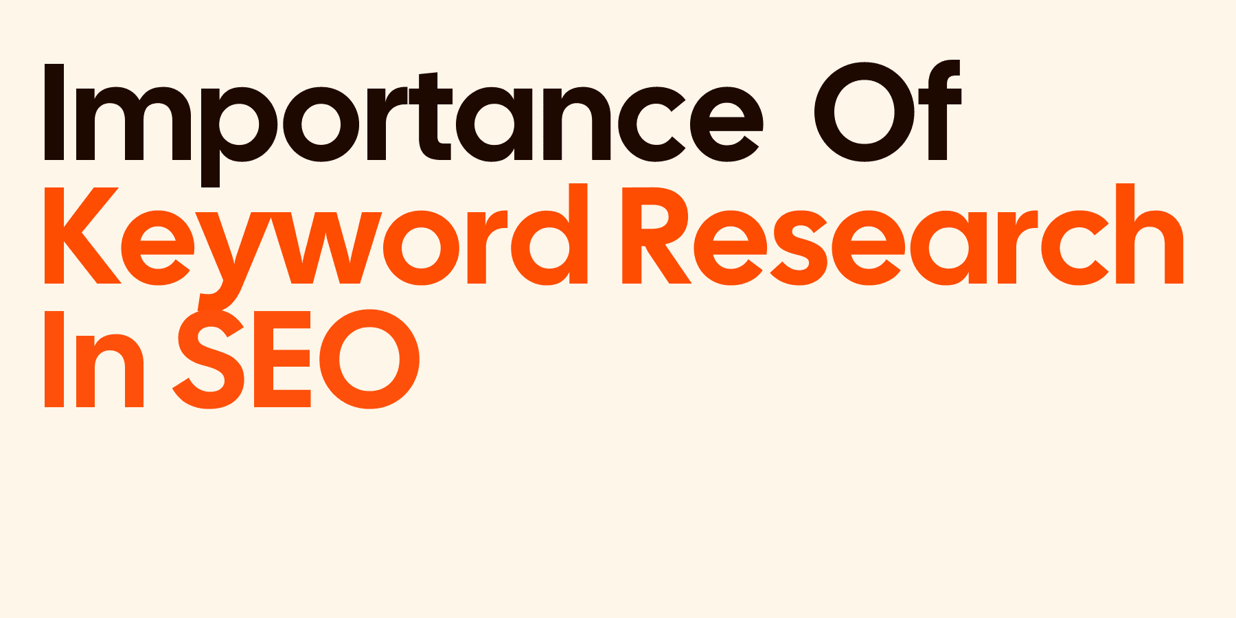 Importance Of Keyword Research in SEO