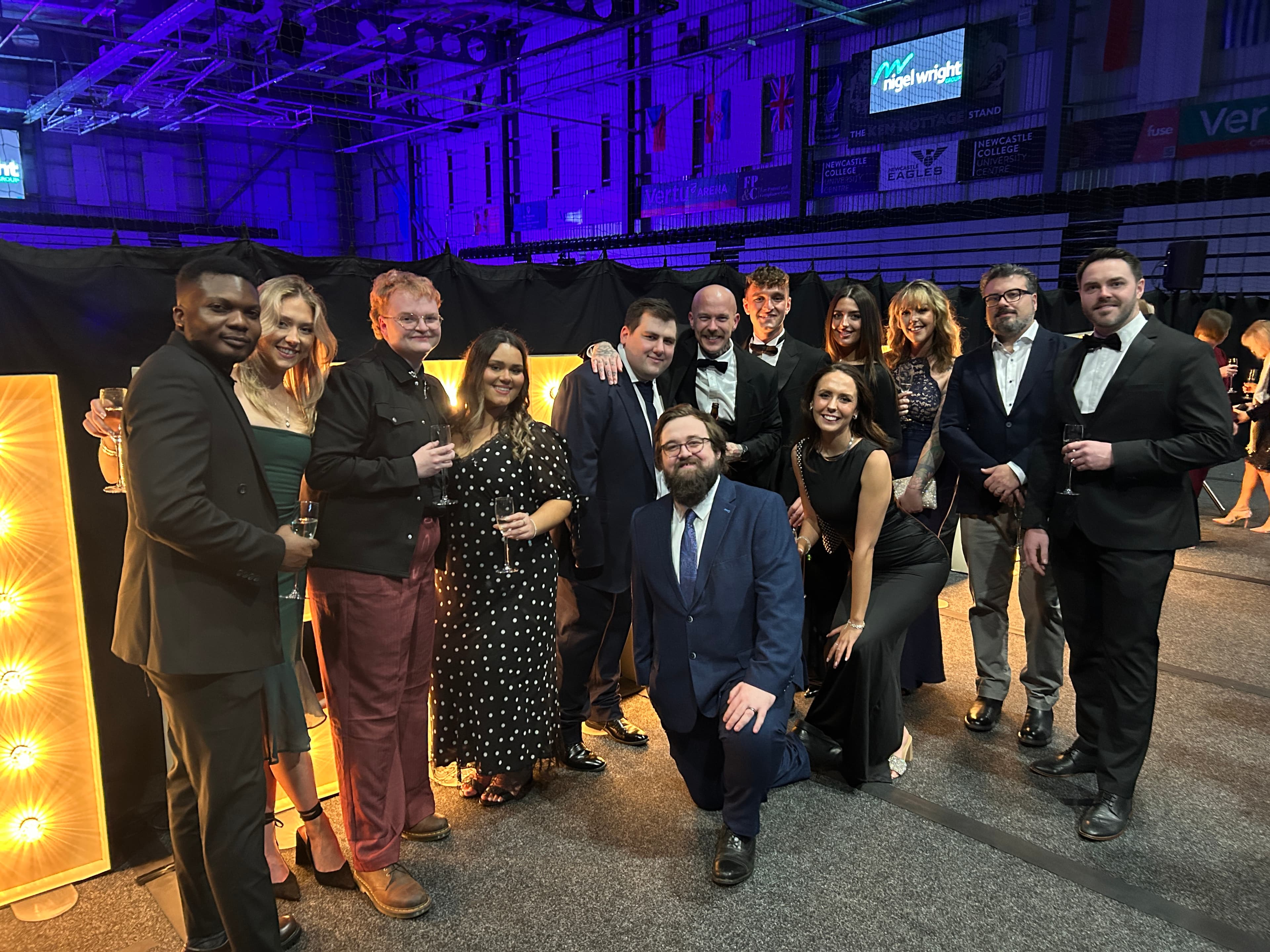 The Mira team accepting their 2025 marketing award
