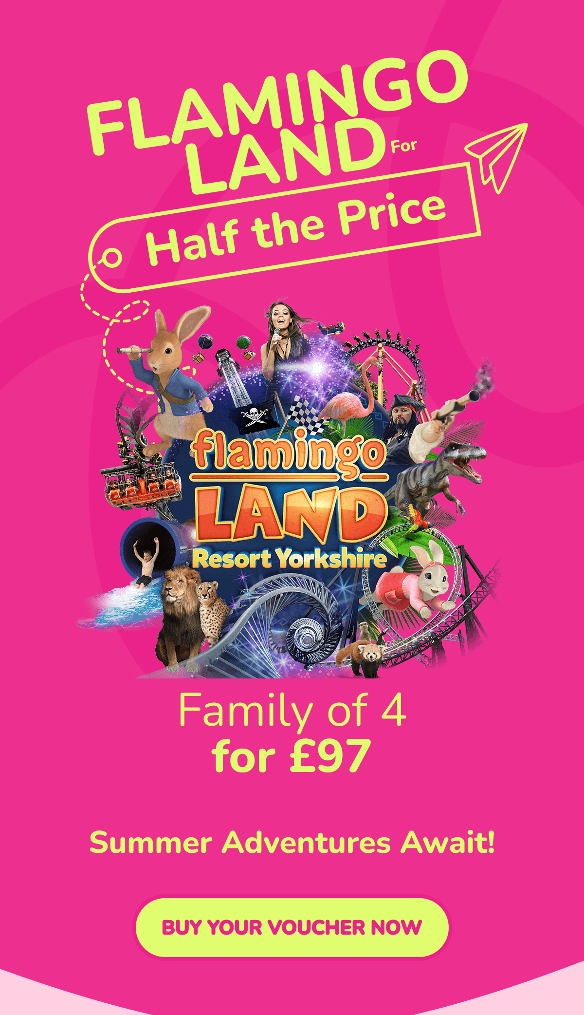 Ashleigh Money Saver · Flamingo Land Email Campaign, 2026