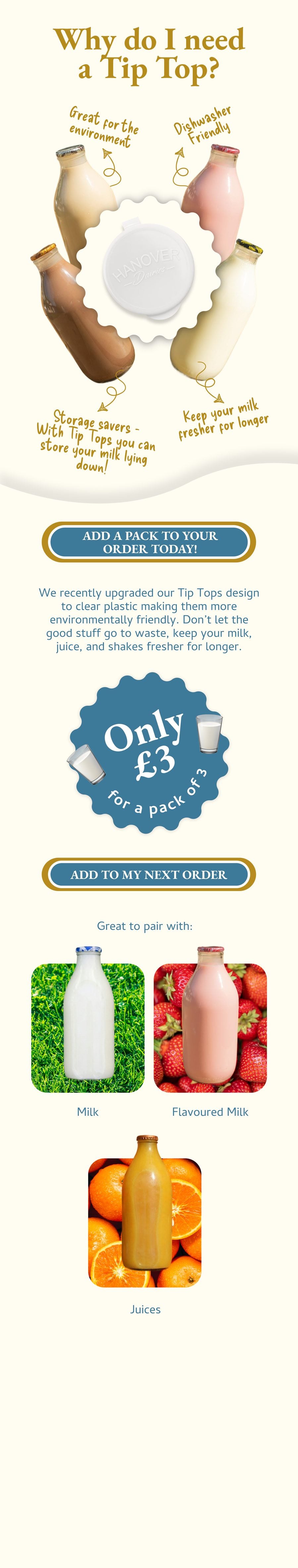 Hanover Dairies campaign email designed by Mira
