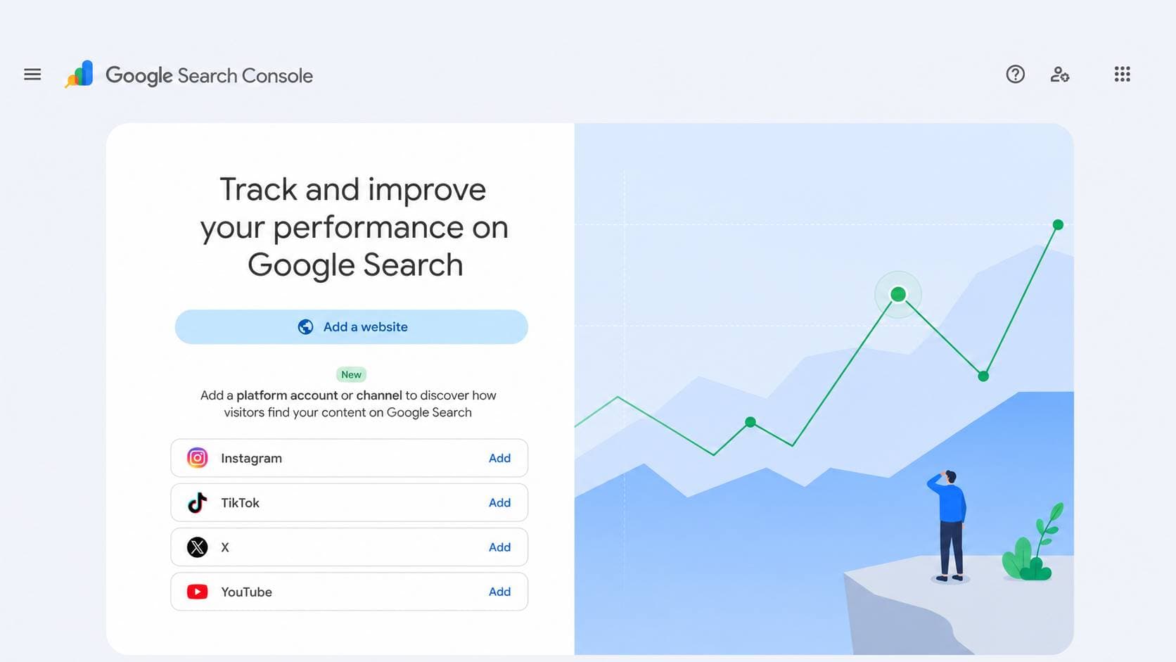 Social & Video Platforms in Google Search Console
