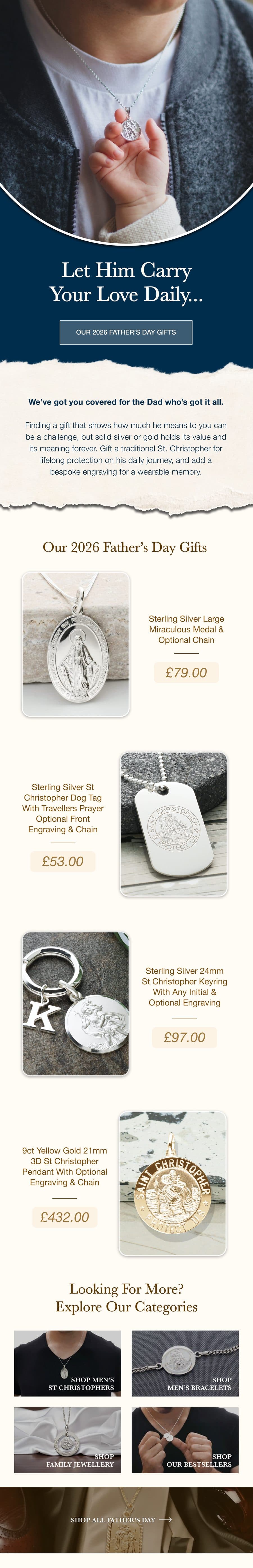 Campaign email designed for My St Christopher