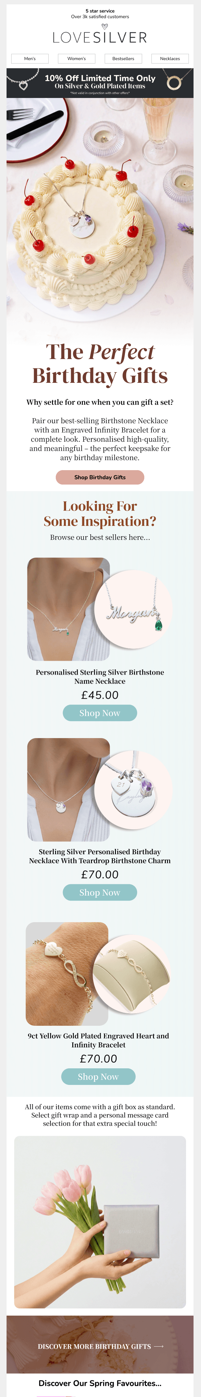 Love Silver · Birthday gifts edit