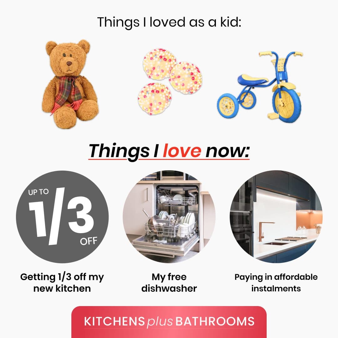 Feed ad designed for Kitchens Plus Bathrooms