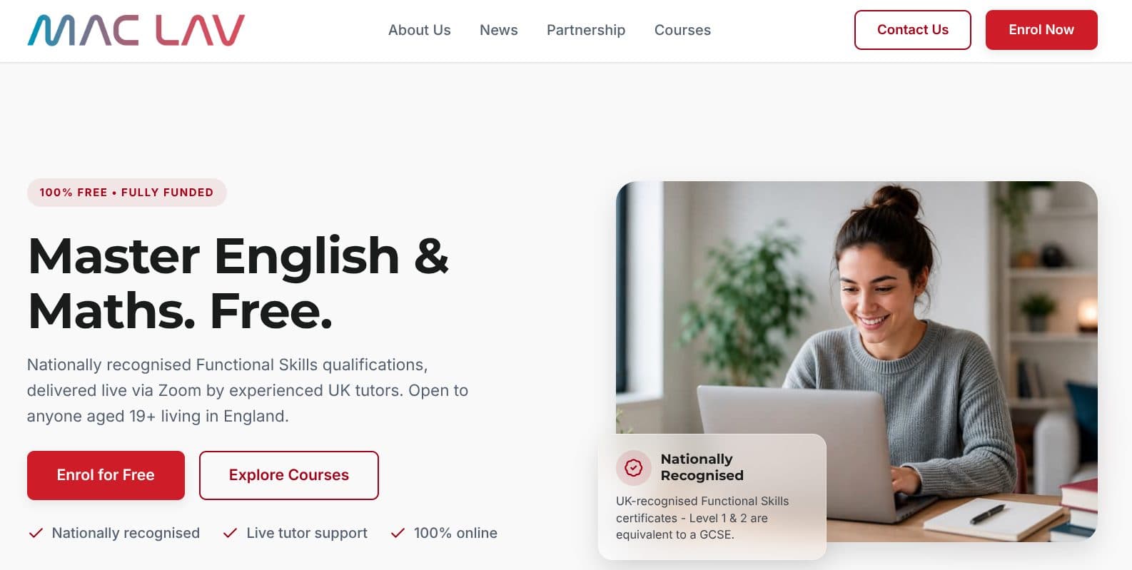 Mac Lav website: bespoke WordPress site (8 languages)